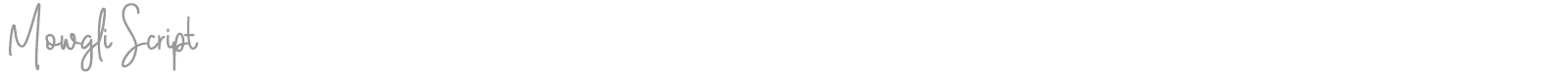 Mowgli Script font preview